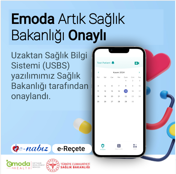 Uzaktan Sağlık Bilgi Sistemi (USBS) yazılımımız Sağlık Bakanlığı tarafından onaylandı.